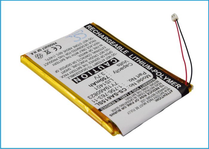 Sony 1-756-763-11, LIS1401, 7Y19A60823 MP3-soitin akku 750mAh