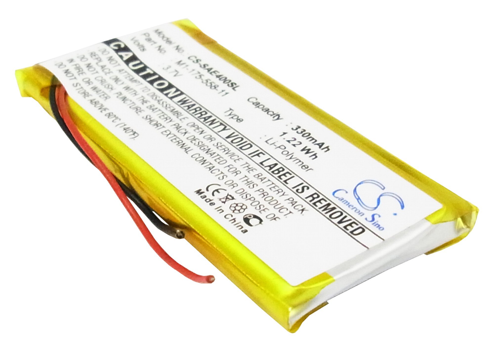 Sony NW-E403, NW-E405, NW-E407, NW-E503, NW-E505, NW-E507 аккумулятор 330mAh Li-PL