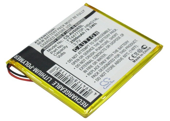 Archos FT447770P, HB4G14L MP3-soitin akku 2500mAh