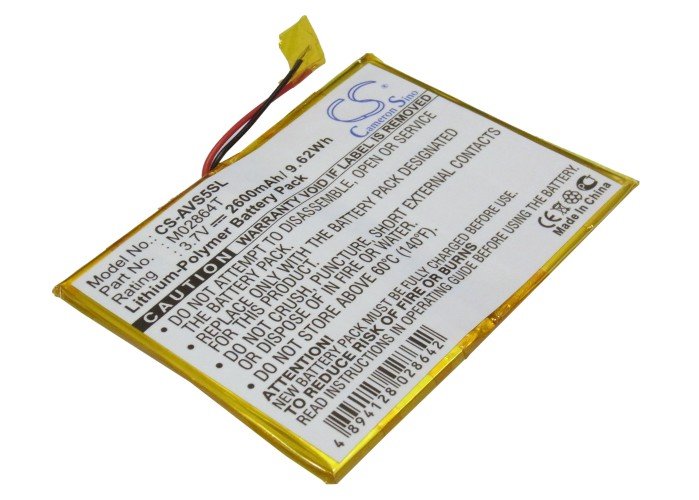 Archos M02864T MP3-soitin akku 2600mAh