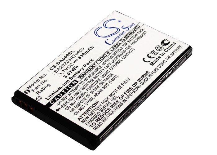 Creative DAA-BA0009, BA20203R79909 MP3-soitin akku 830mAh