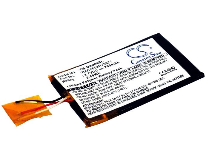 Creative BAC0603R79921 MP3-soitin akku 700mAh