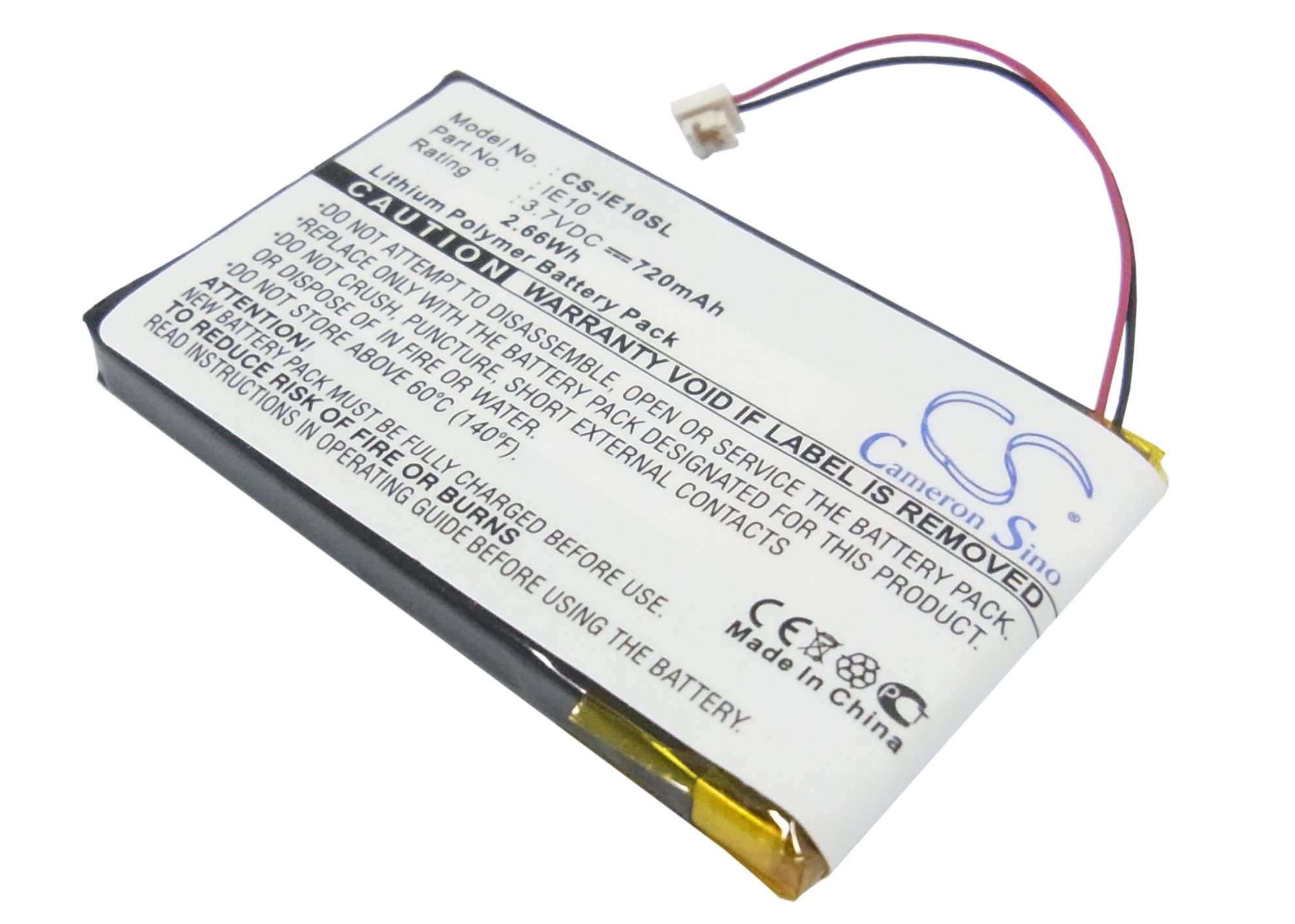 iRiver E10, E10CT, HDD Jukebox, IRI-E10 akumulatoru 720mAh Li-pl