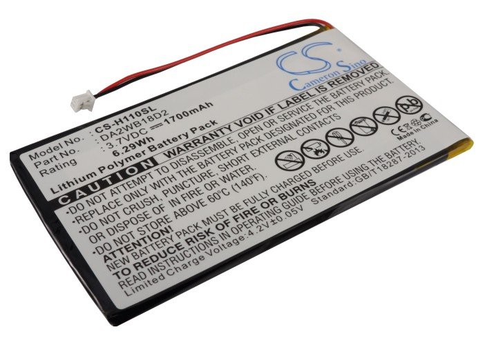 iRiver H110, H120, H140, H320, H340 akumulatoru 1700mAh Li-pl