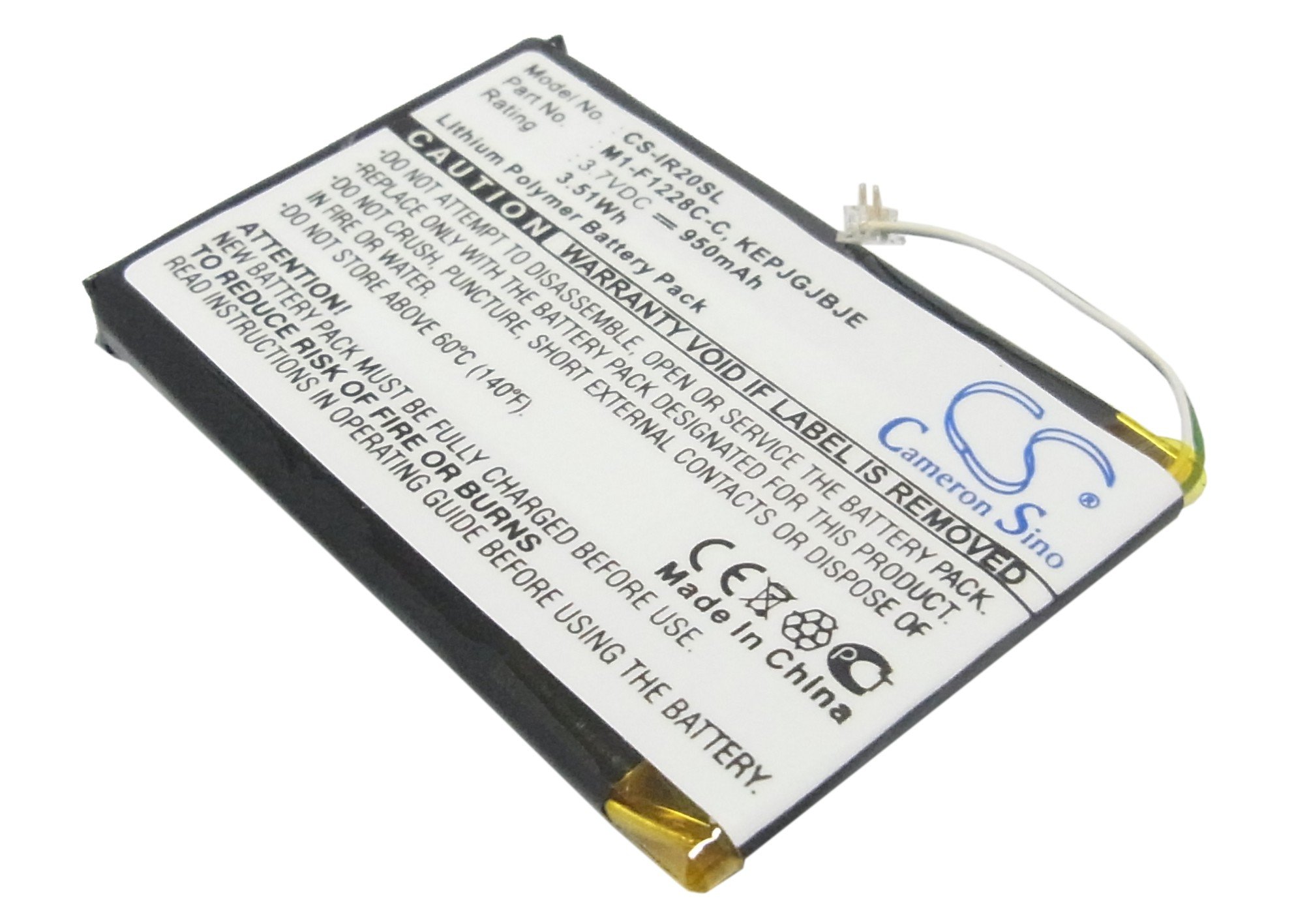 iRiver Clix Plus, U20, REI-iriverclix2, REI-iriverclix1 аккумулятор 950mAh Li-PL