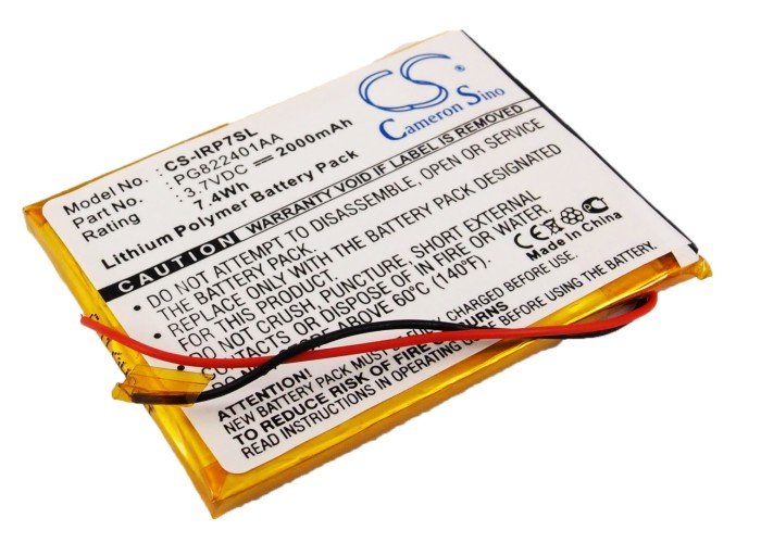 iRiver P7, 1P0716SIL 16GB, 1P0708SIL 8GB, REI-P7(B) akumulatoru 2000mAh Li-PL