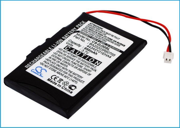 DELL BA20203R60700, 443A5Y01EHA4 MP3-soitin akku 950mAh