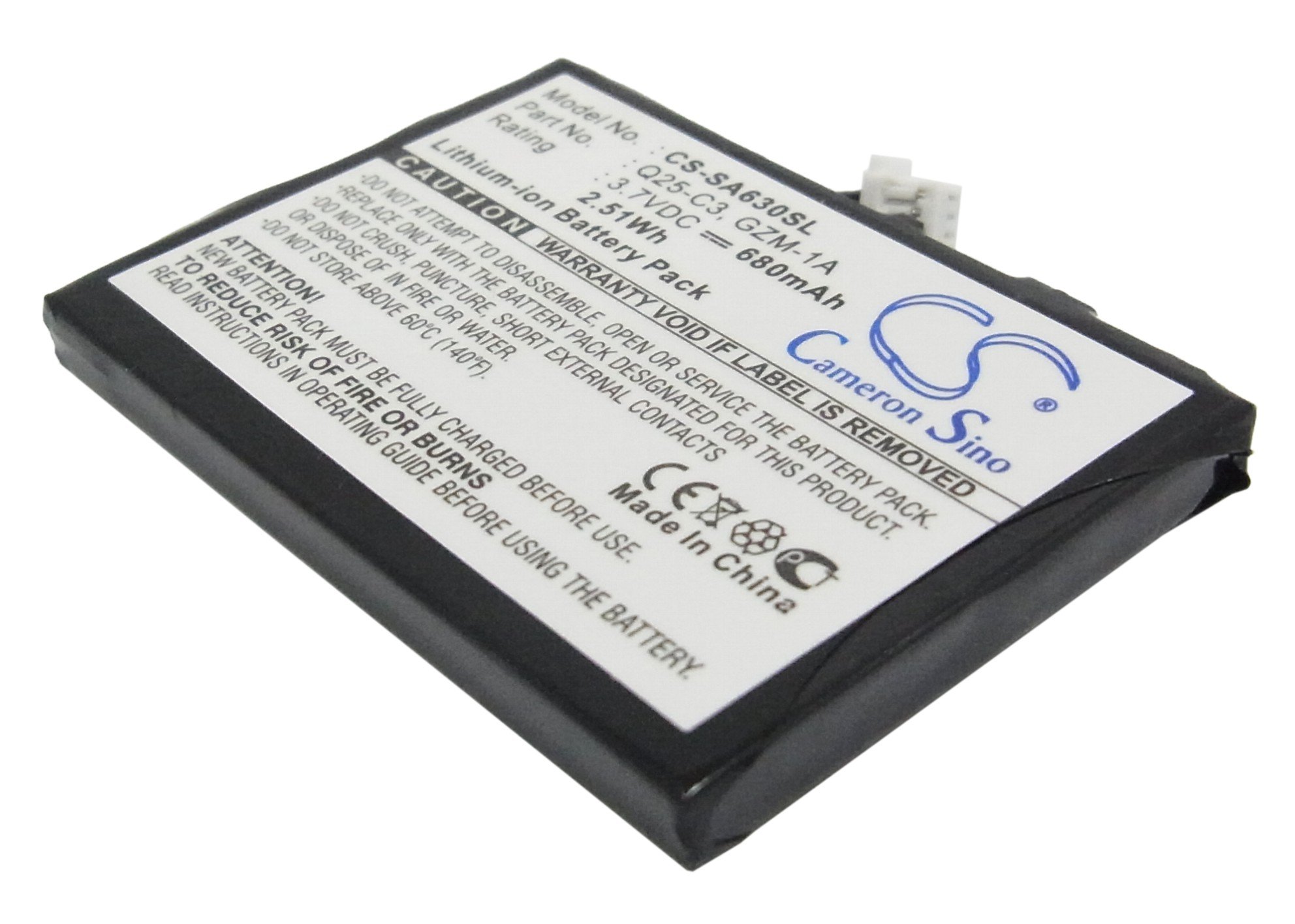 Philips Q25-C3, GZM-1A Li-ion mūzikas atskaņotāja akumulators 680mAh