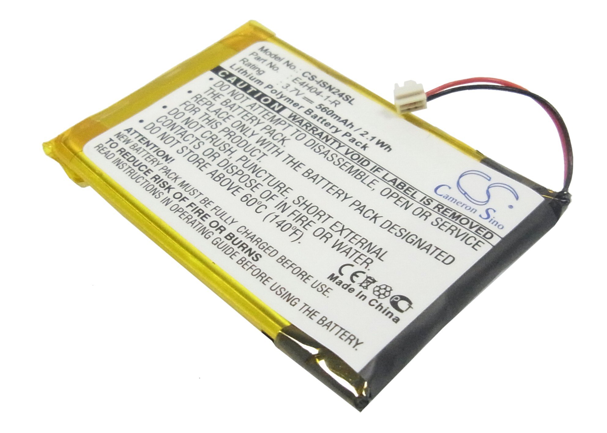 INSIGNIA NS-4V24, NS-8V24  akumulatoru 560mAh Li-PL