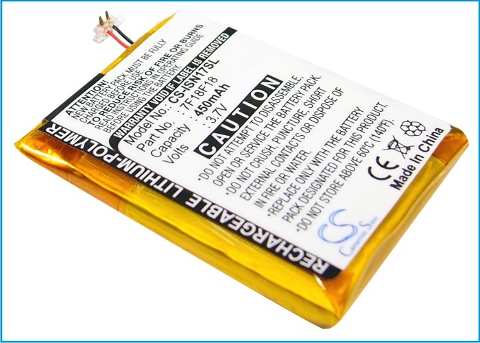 INSIGNIA NS-4V17 2GB, NS-4V17 4GB akumulatoru 450mAh Li-PL