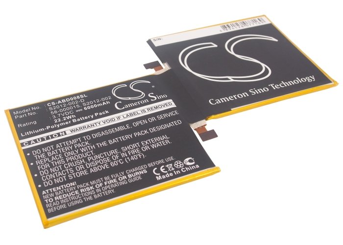 Amazon S2012-002-D, 58-000015, S2012-002 tahvelarvuti aku 6000mAh