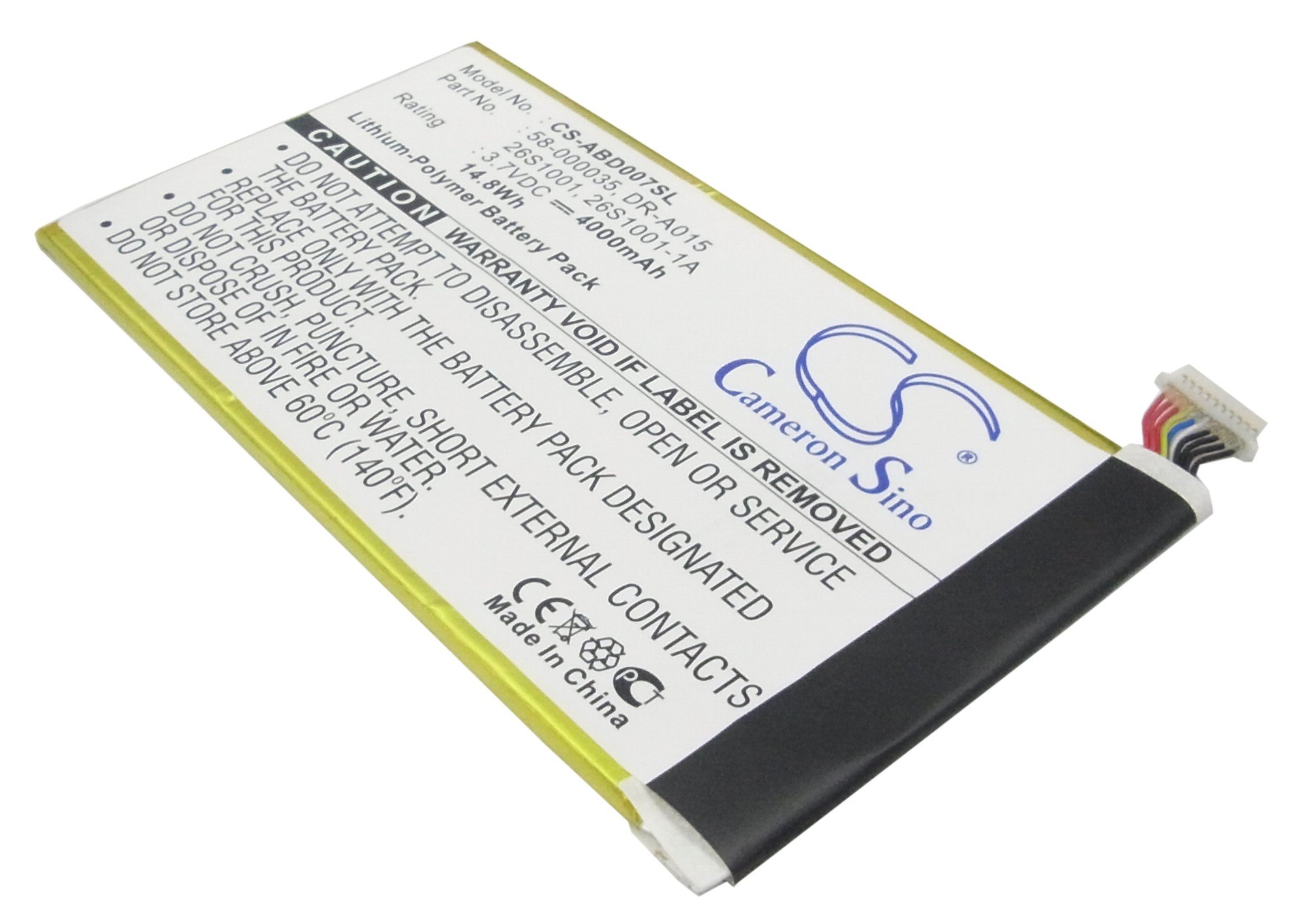 Amazon 26S1001 tablet battery 4000mAh Li-poly