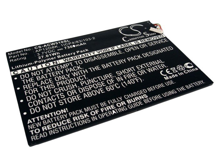 Acer AP12D8K, 1ICP4/83/103-2 tahvelarvuti aku 7300mAh