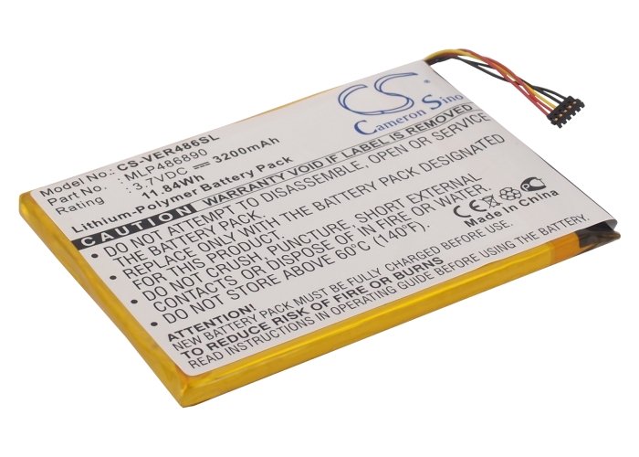 ViewSonic MLP486890 tablet battery 3200mAh