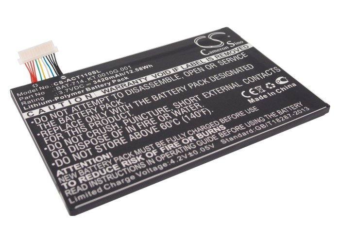 Acer BAT-714, (1ICP4/68/110), KT.0010G.001 tahvelarvuti aku 3420mAh