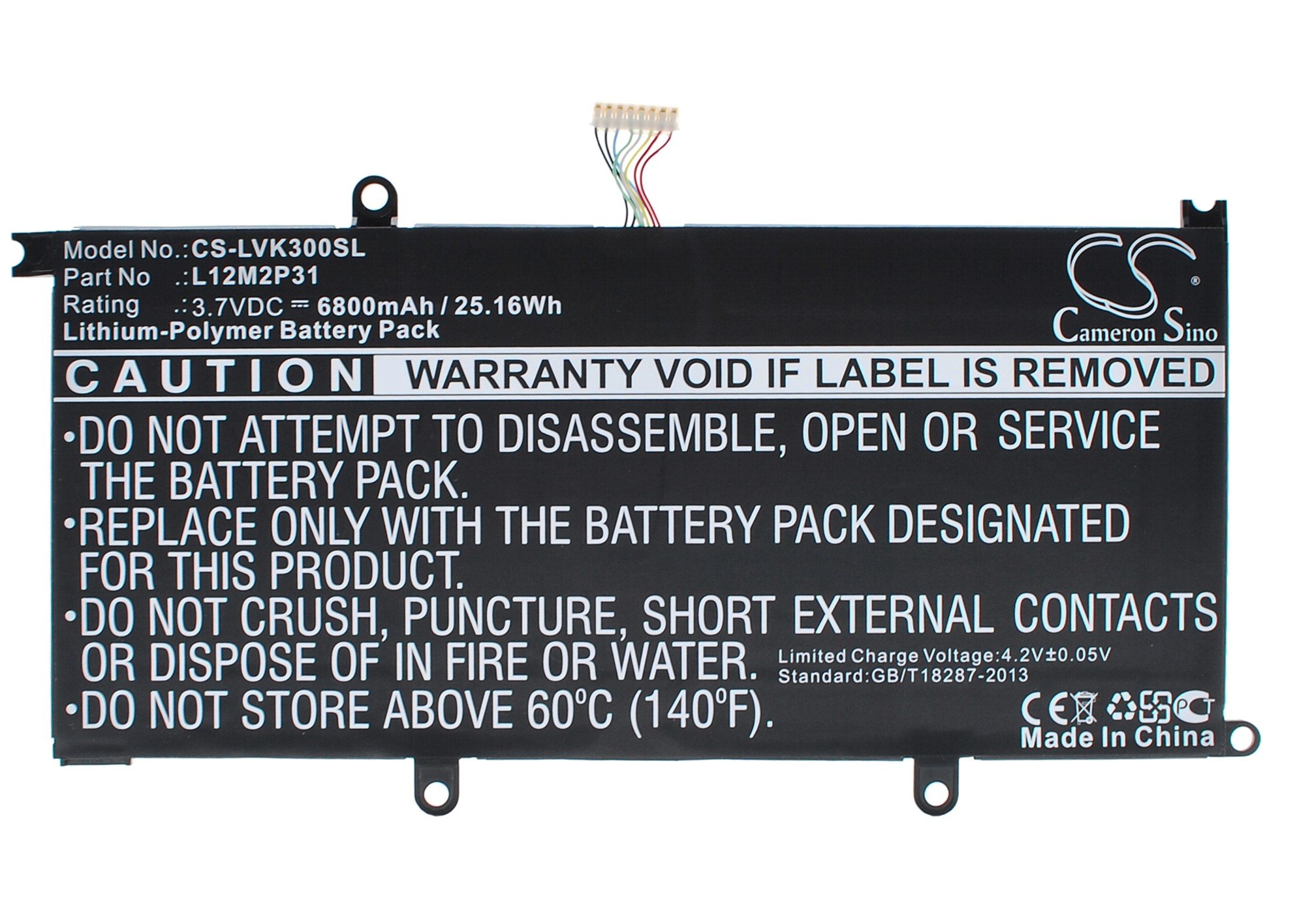Lenovo L12M2P31 battery 6800mAh