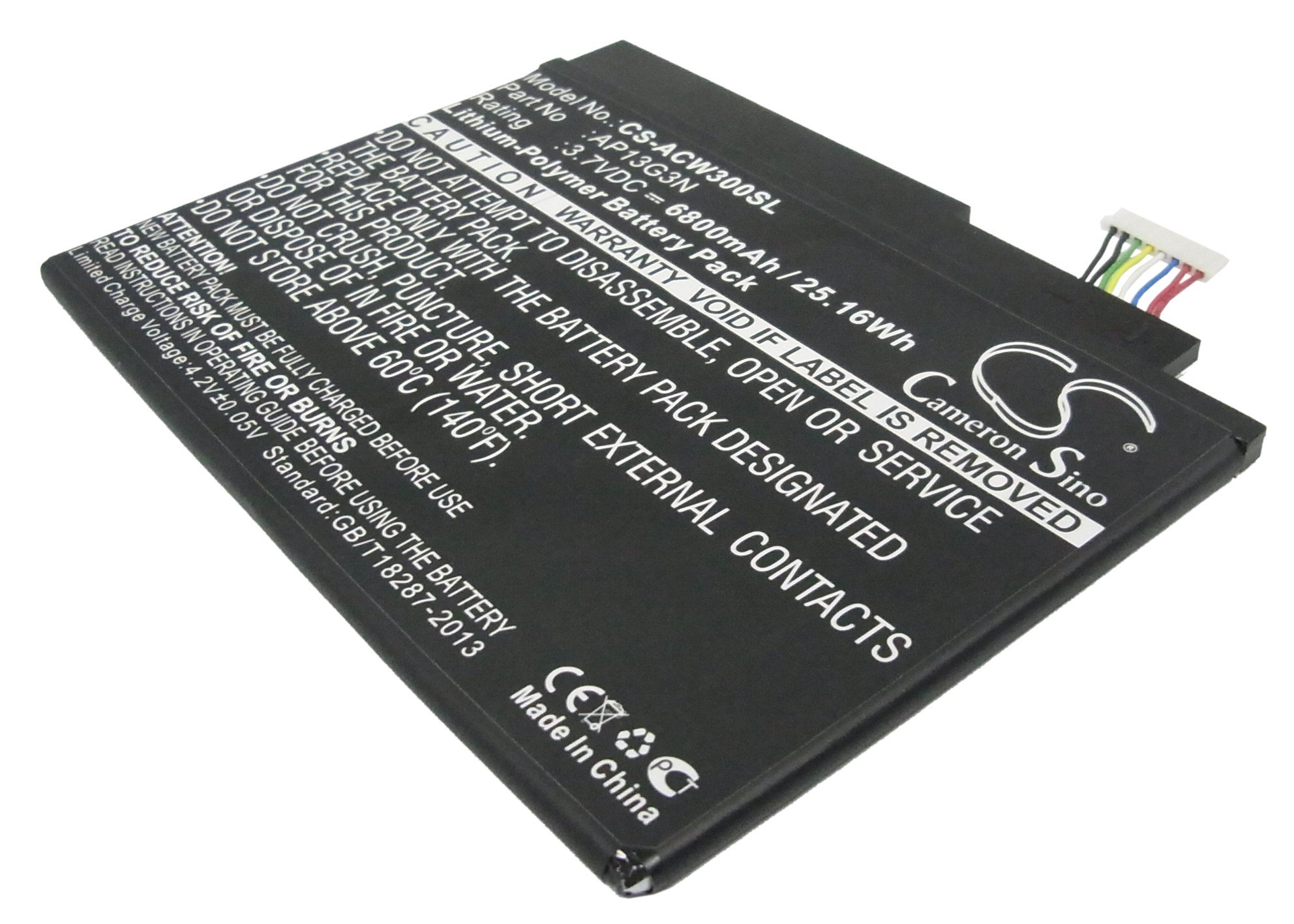 Acer AP13G3N tablet akumulatoru 6800mAh
