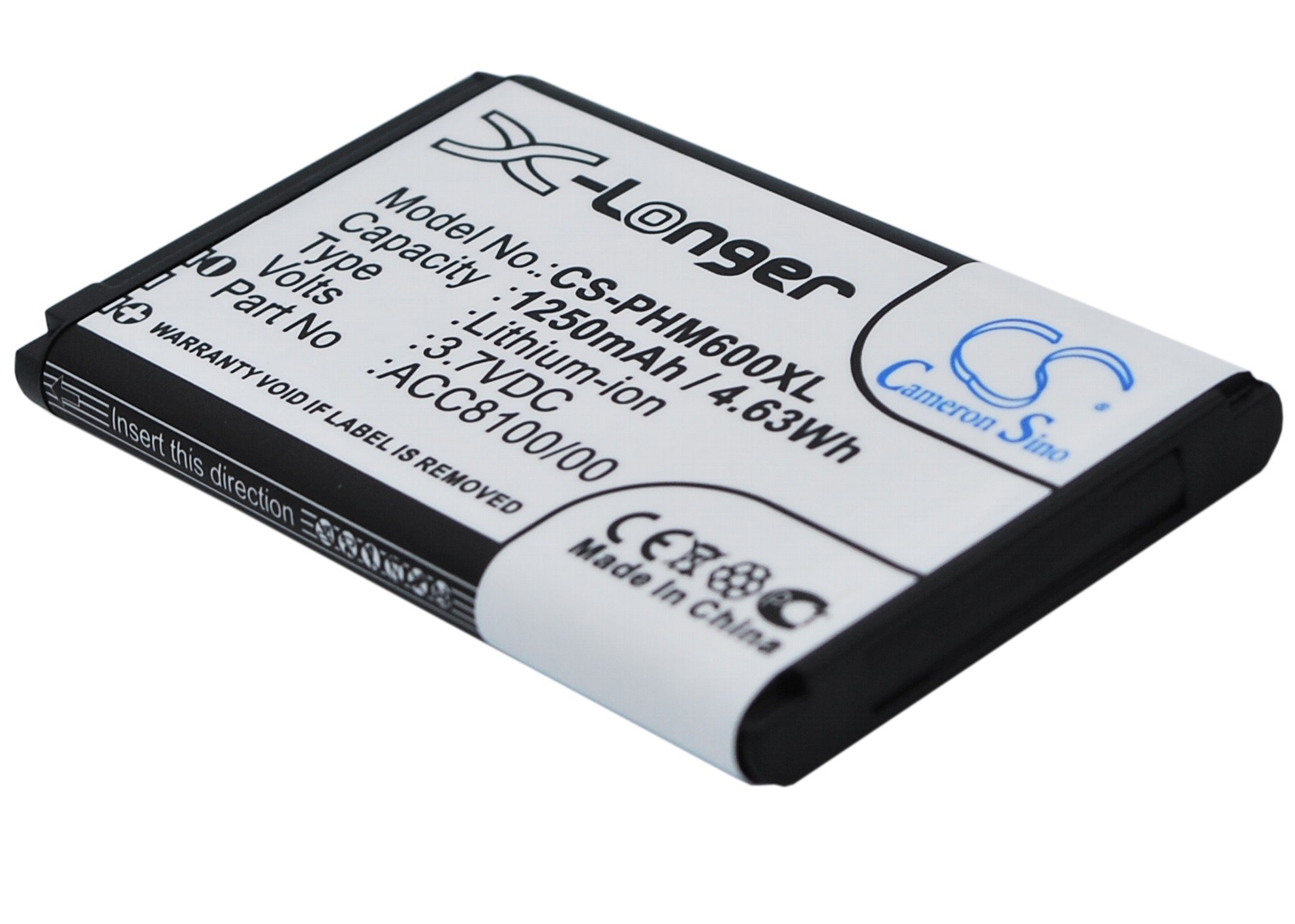Philips ACC8100, ACC8100/00, 8403 810 00011 akku 1250mAh