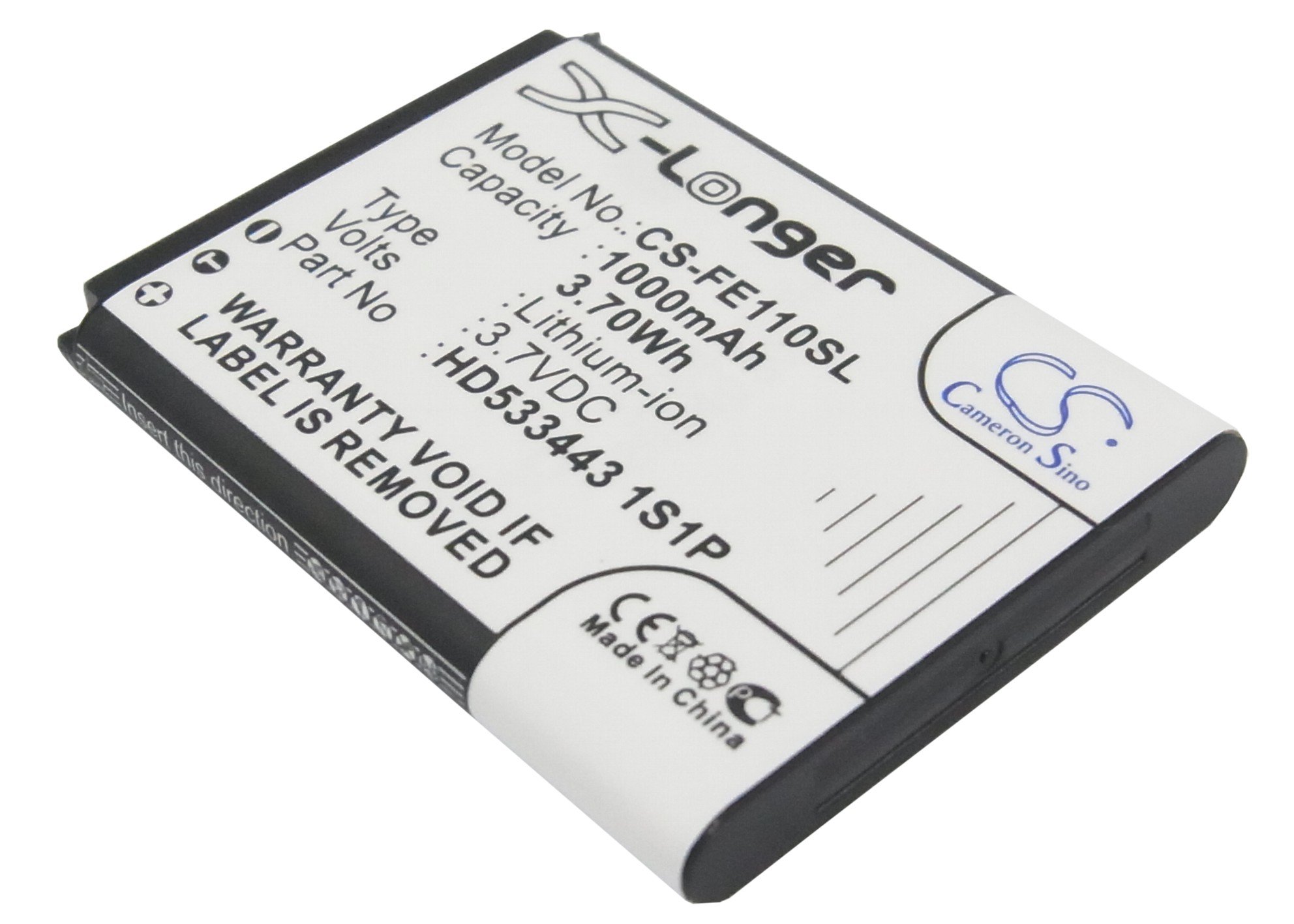 Fiio E11, HD533443 1S1P amplifier battery 1000mAh