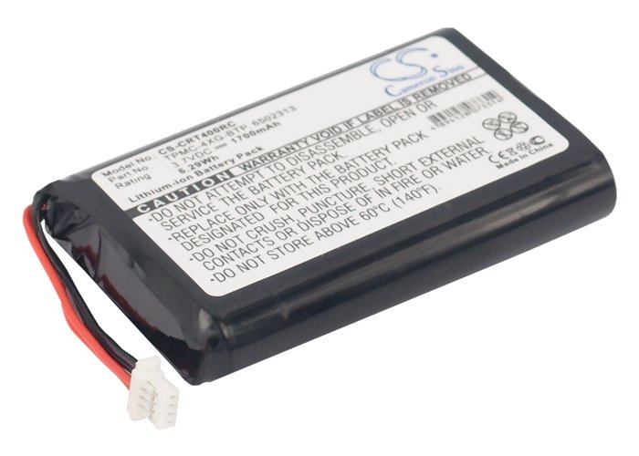 Crestron TPMC-4XG-BTP, 6502313 remote control battery 1700mAh