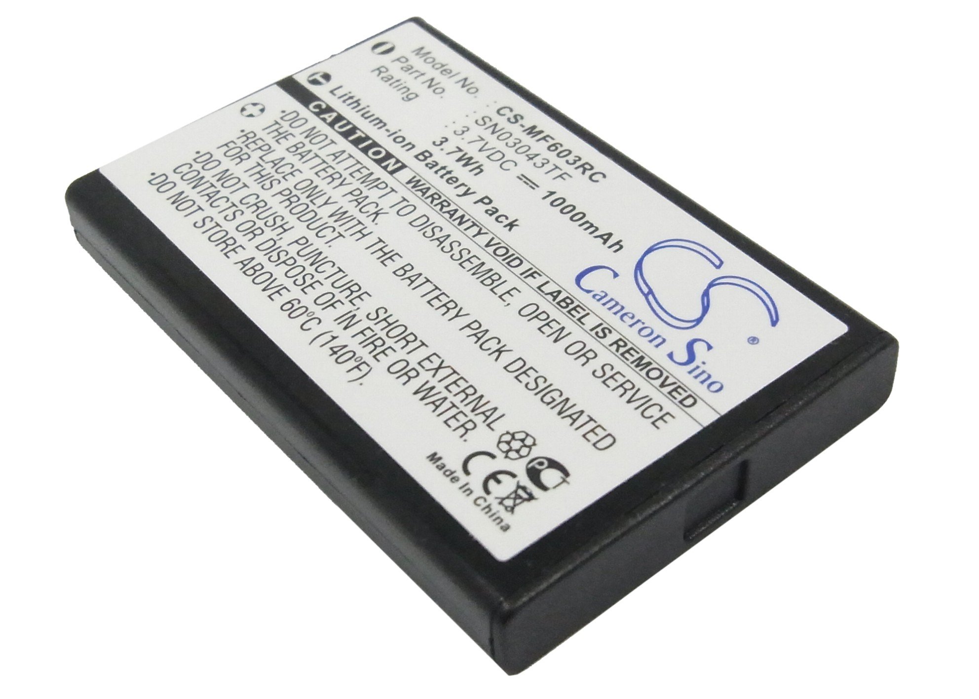 Xsight SN03043TF remote control battery 1000mAh