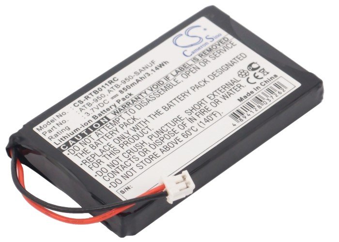 RTI ATB-950, ATB-950-SANUF, 40-210154-17 remote control battery 850mAh