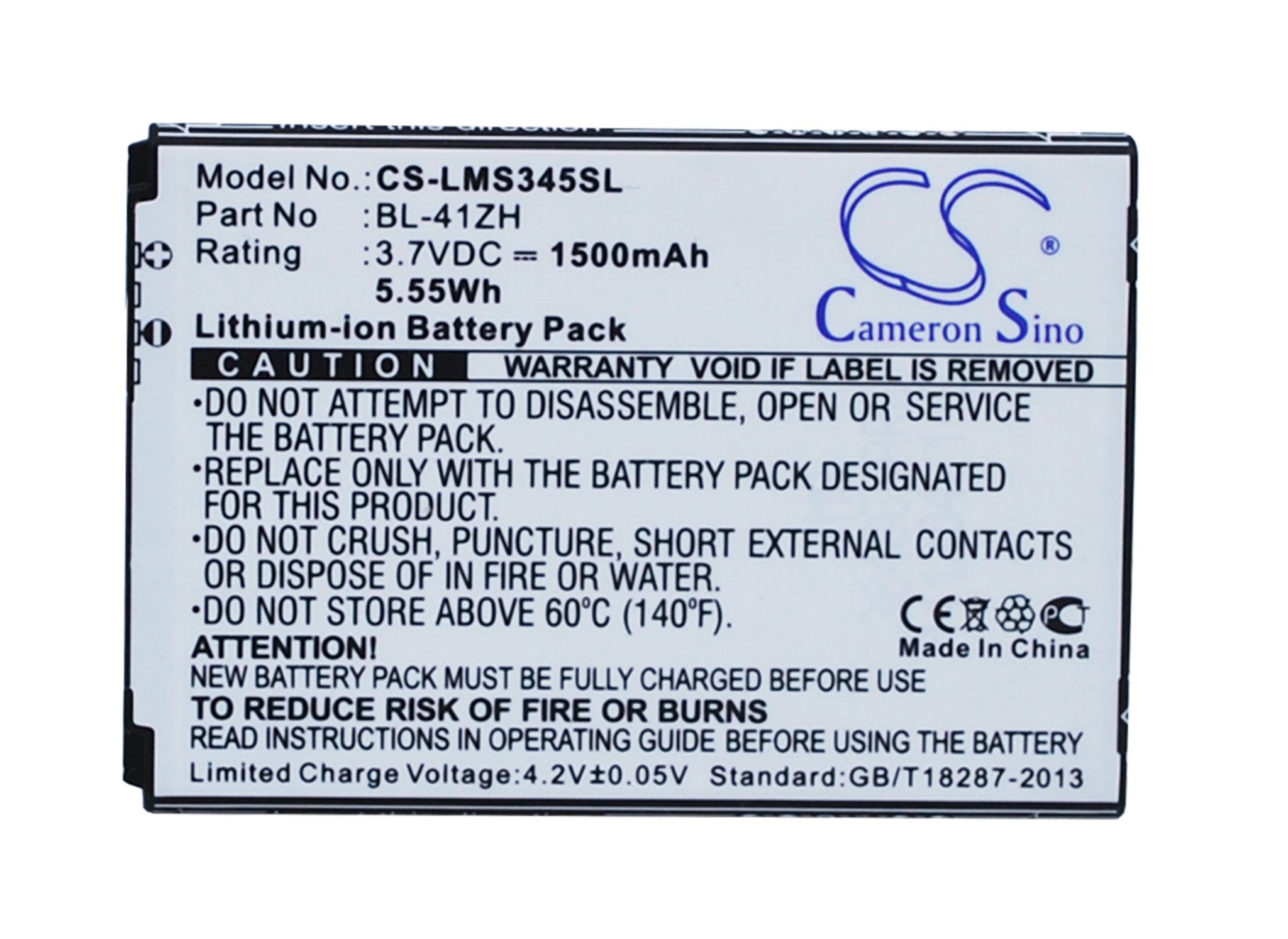 LG Leon BL-41ZH, H340N 1500mAh аккумулятор