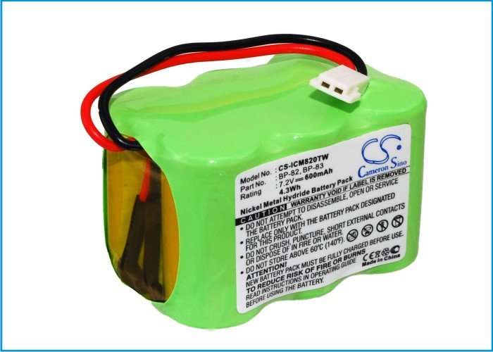 Icom BP-82, BP-83, BP-84, BP-85 аккумулятор радиопередатчика 600mAh