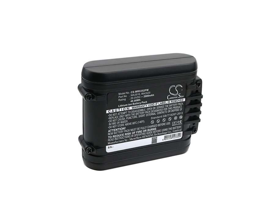 Works WA3516, WA3549.1, WA3525, WA3551, WA3551.1 2000mAh Li-ion powertool battery