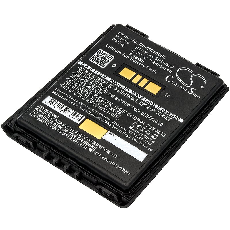 Symbol 82-111094-01, BTRY-MC55EAB02, U60493 3.7V 2400mAh barcode scanner battery