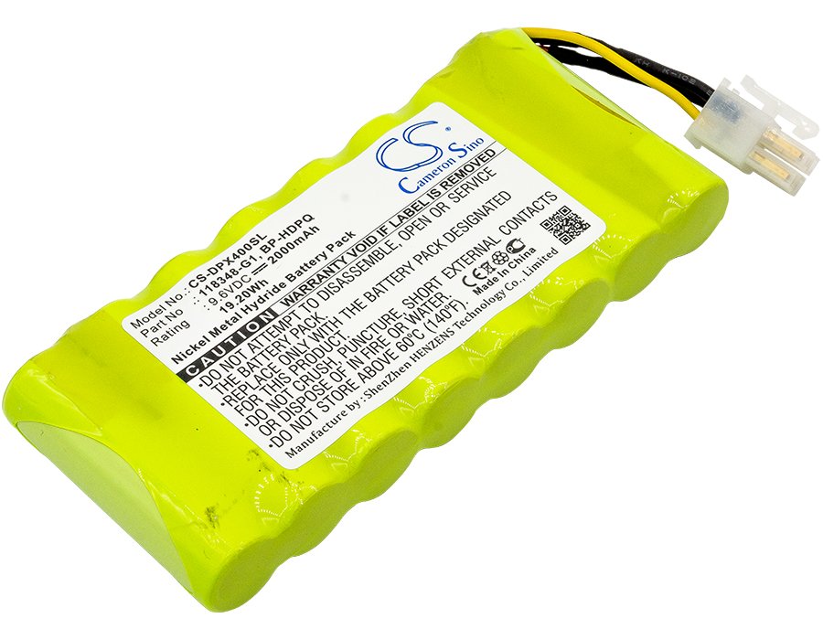 Dranetz 118348-G1, BP-HDPQ 9.6V 2000mAh Ni-MH seadme aku