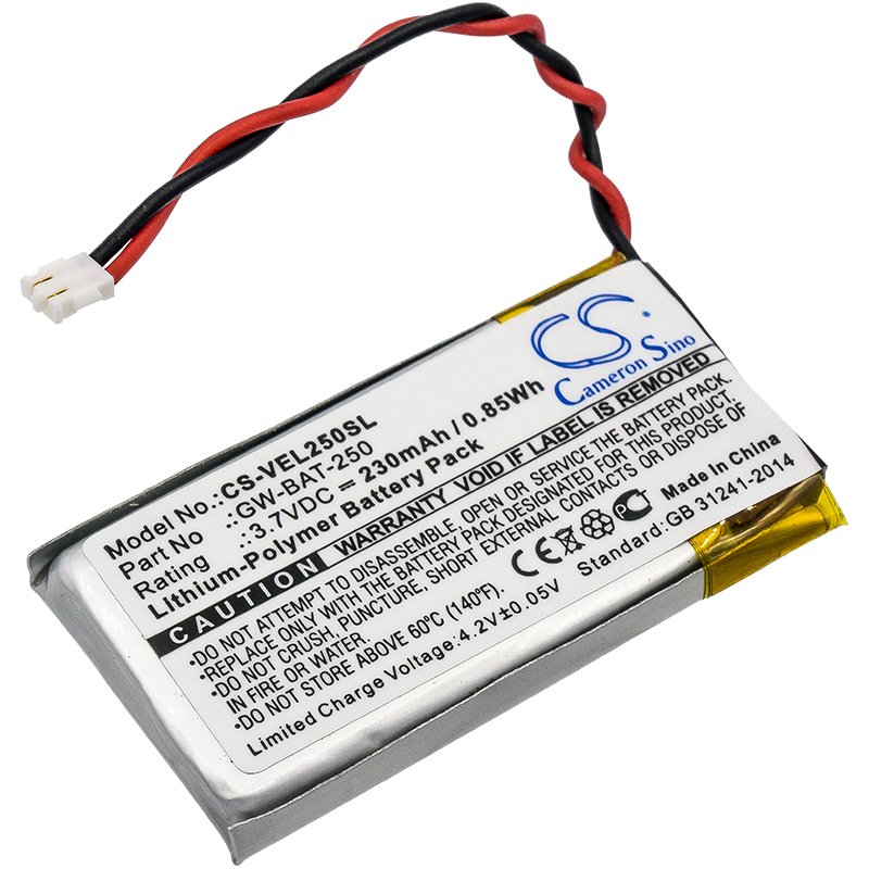 Vernier GW-BAT-250 3.7V 230mAh Li-Polymer Equipment Battery