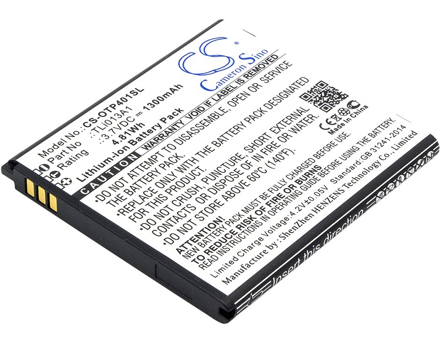 Alcatel TLi013A1, TLi013A7 3.7V 1300mAh Li-ion аккумулятор телефона