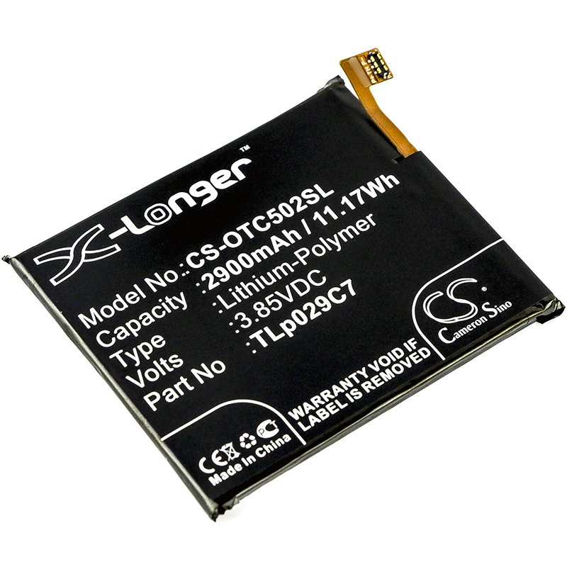 Alcatel TLp029C7 3.85V 2900mAh Li-Polymer tālruņa akumulators