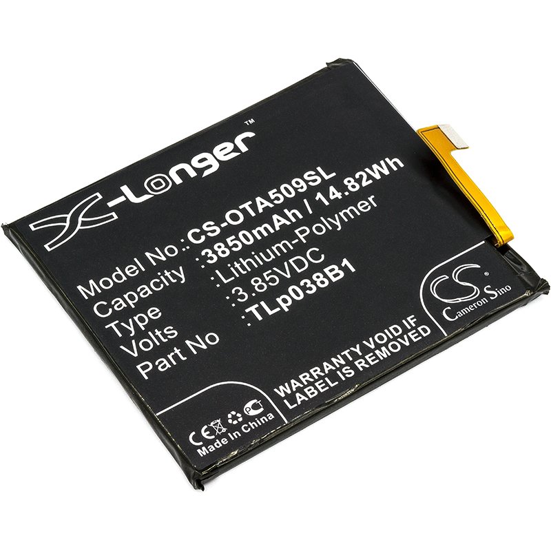 Alcatel CAC3860004C1, TLp038B1 3.85V 3850mAh Li-Polymer аккумулятор телефона