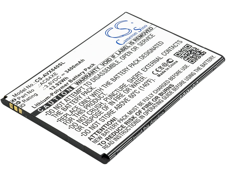 Archos AC64XE 3.8V 3400mAh Li-Polymer tālruņa akumulators