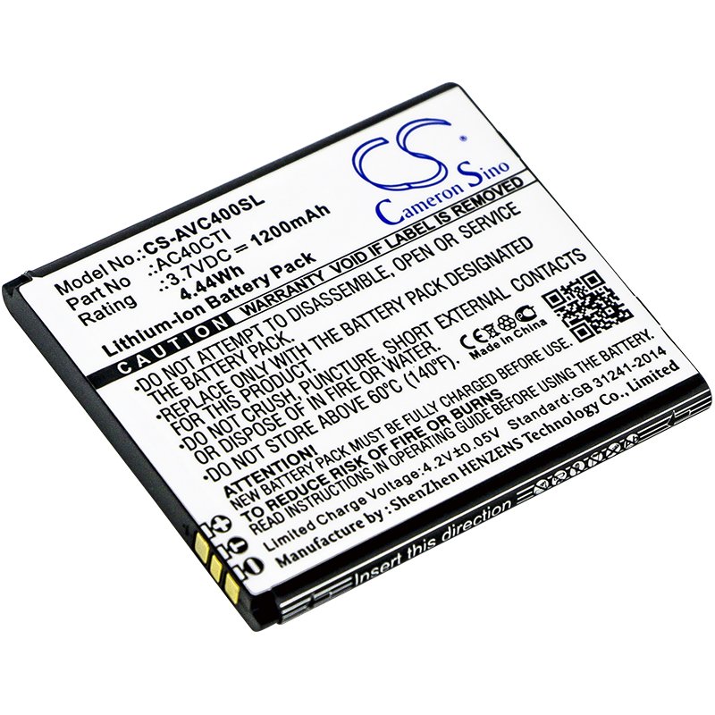 Archos AC40CTI 3.7V 1200mAh Li-ion mobile phone battery
