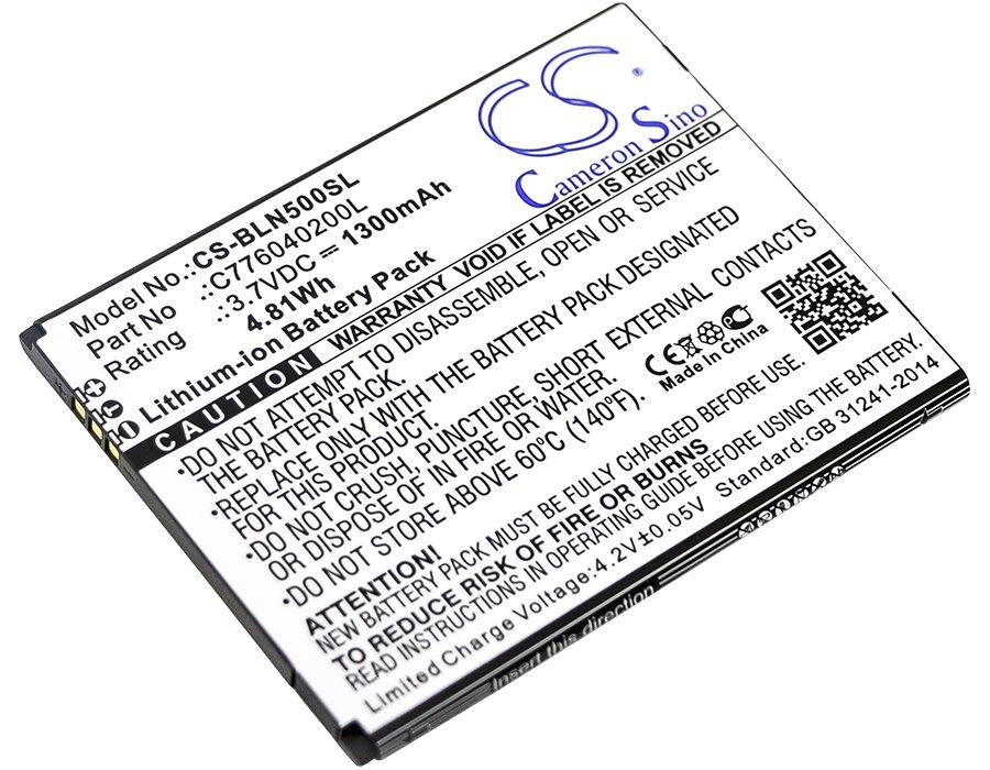BLU C776040200L 3.7V 1300mAh Li-ion mobile phone battery