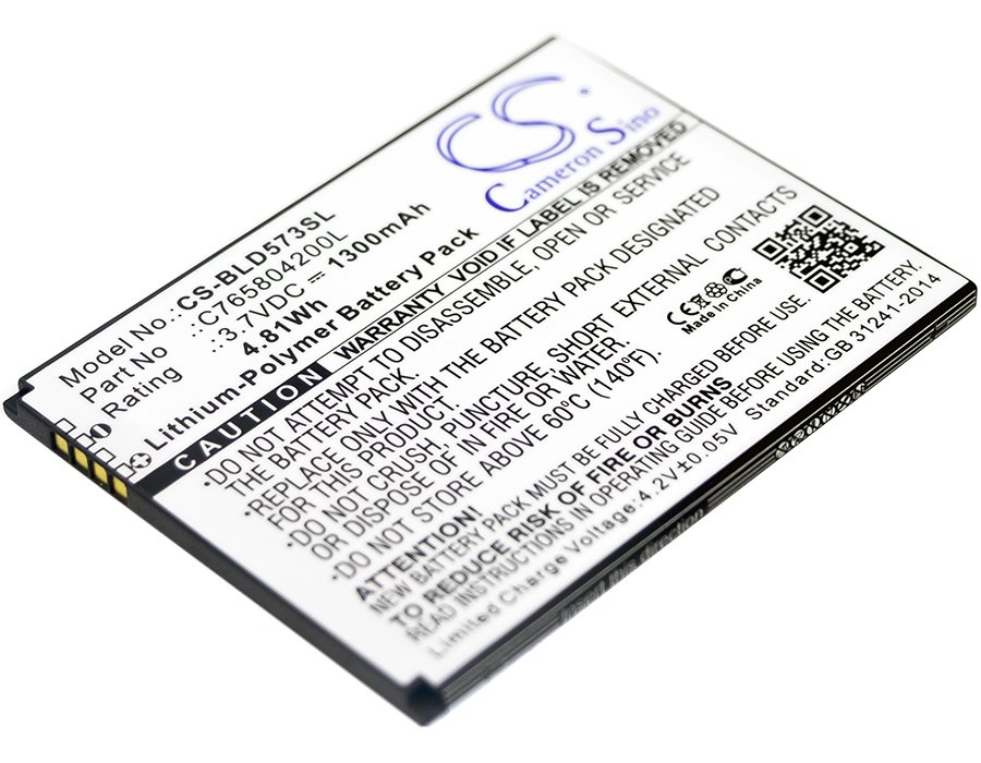 BLU C765804200L 3.7V 1300mAh Li-Polymer mobile phone battery