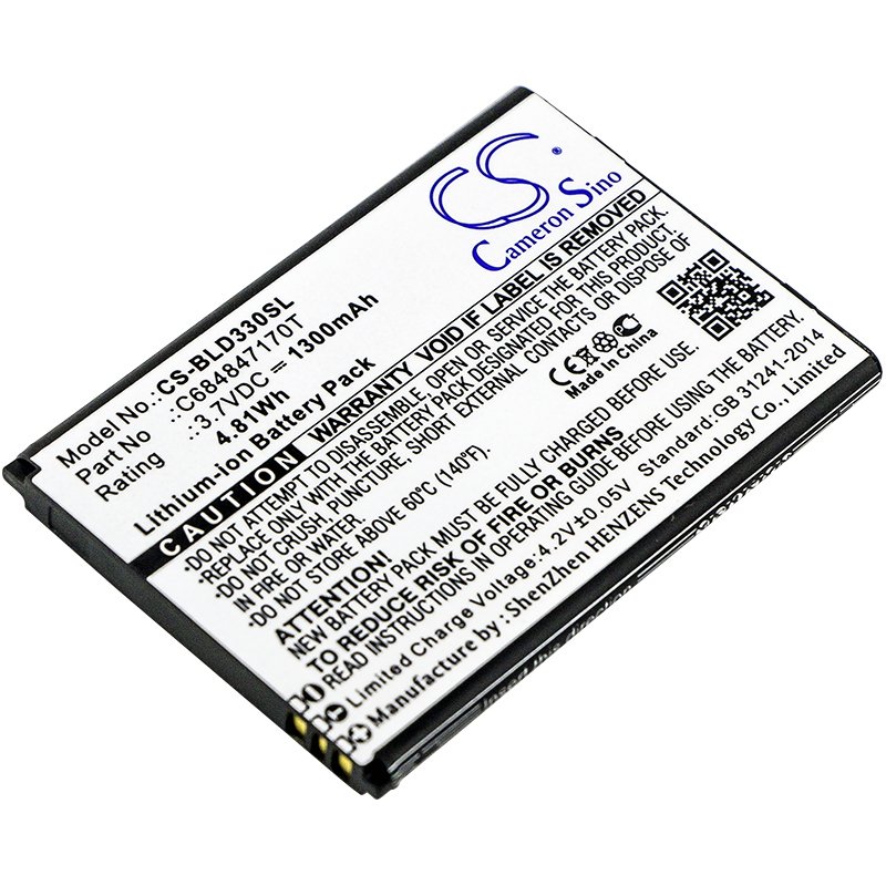 BLU C684847170T 3.7V 1300mAh Li-ion mobile phone battery