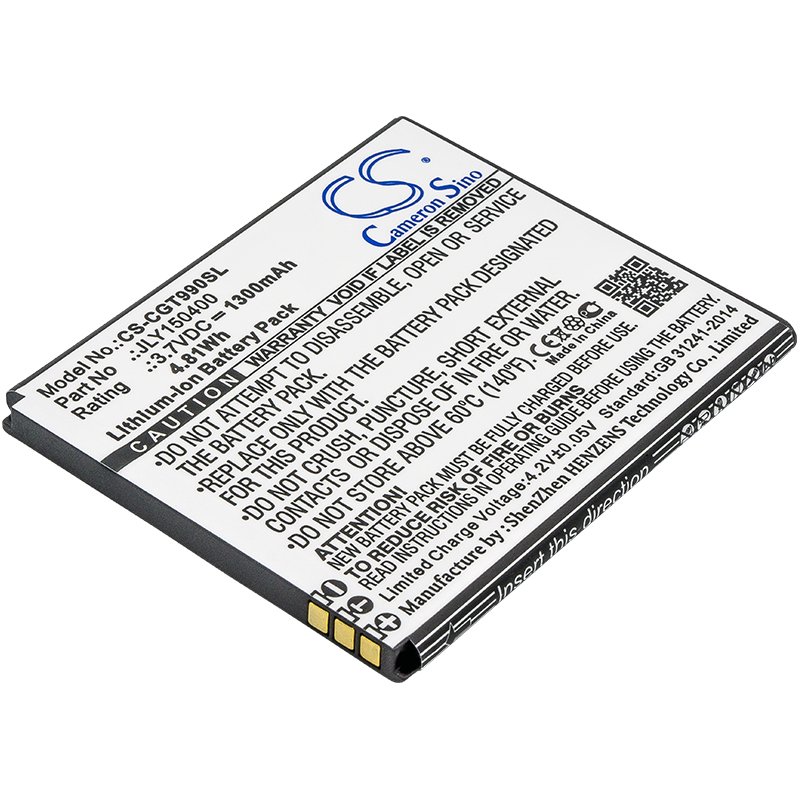 Cubot JLY150400 3.7V 1300mAh Li-ion Mobilephone akumulatoru