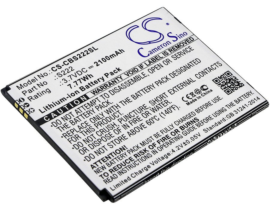 Cubot S222 3.7V 2100mAh Li-ion mobile phone battery