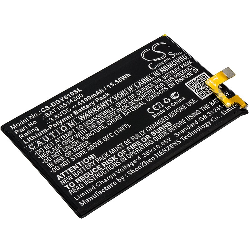 Doogee BAT16514300 3.8V 4100mAh Li-Polymer Mobilephone akumulatoru