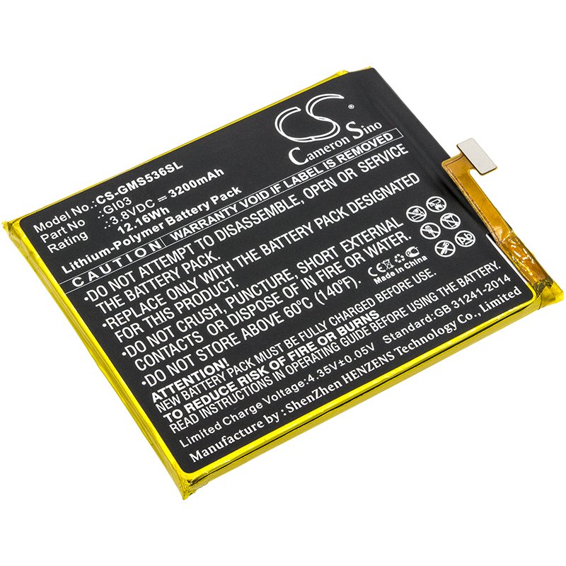 Gigaset GI03 3.8V 3200mAh Li-Polymer Mobilephone akumulatoru