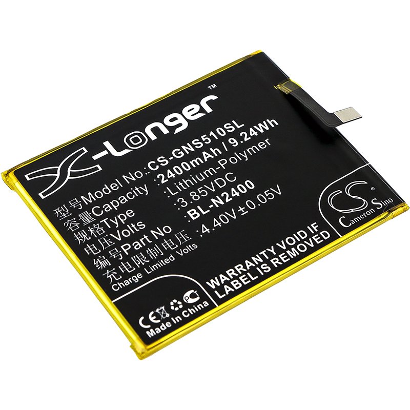 GIONEE BL-N2400 3.85V 2400mAh Li-Polymer mobile phone battery