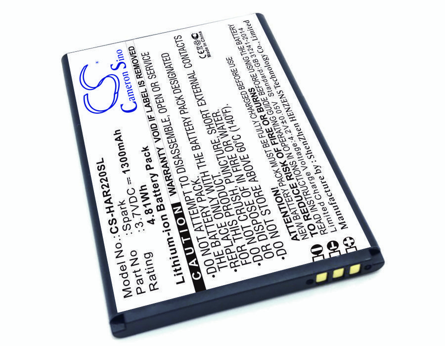 Highscreen Spark 3.7V 1300mAh Li-ion Mobilephone akumulatoru