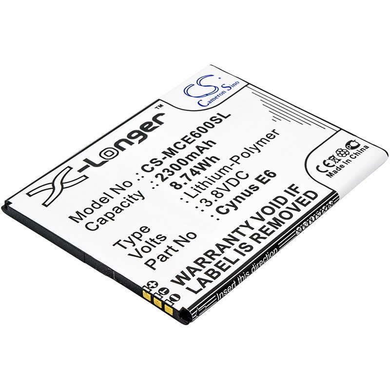 Mobistel Cynus E6 3.8V 2300mAh Li-Polymer Mobilephone akku