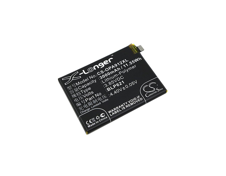 OPPO BLP621 3.85V 3000mAh Li-Polymer Mobilephone akumulatoru