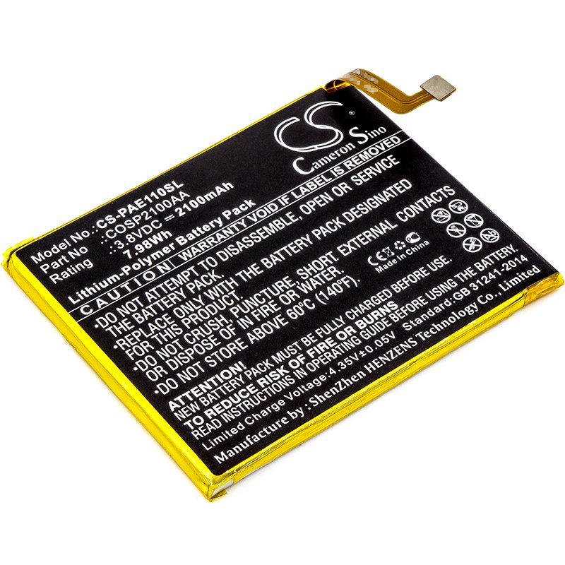 Panasonic COSP2100AA 3.8V 2100mAh Li-Polymer tālruņa akumulators