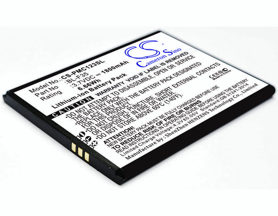 PHICOMM BL-F35 3.7V 1800mAh Li-ion Mobilephone akumulatoru